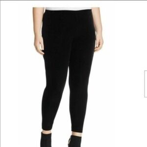 Eileen Fisher Black Velvet Leggings Pants Plus Size 1X‎ Stretchy Relaxed Fit NWT